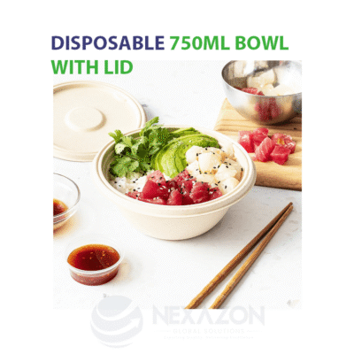 Disposable 750ml Bowl With Lid - Nexazon Global Solutions