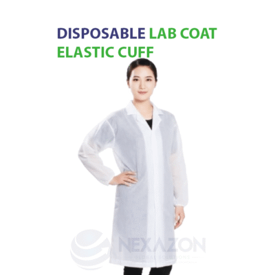 Disposable Lab Coat Elastic Cuff - Nexazon Global Solutions - 2