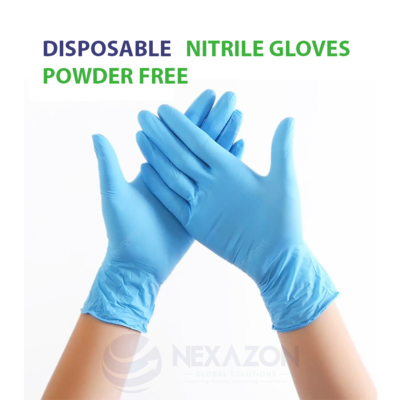 Disposable Nitrile Exam Gloves Powder Free - Nexazon Global Solutions