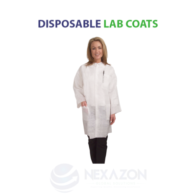 Disposable Non-Woven Visitor Lab Coat - Nexazon Global Solutions