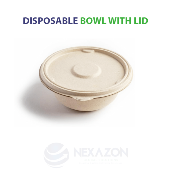 Disposable Bowl With Lid - Nexazon Global Solutions - 2