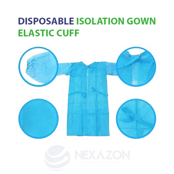 Disposable Isolation Gown Elastic Cuff - Nexazon Global Solutions - 2