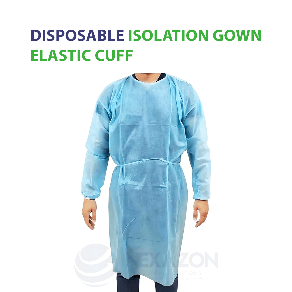 Disposable Isolation Gown Elastic Cuff - Nexazon Global Solutions