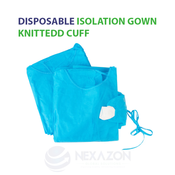 Disposable Isolation Gown Knitted Cuffs - Nexazon Global Solutions - 3