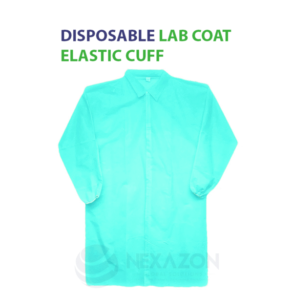 Disposable Lab Coat Elastic Cuff - Nexazon Global Solutions - 4