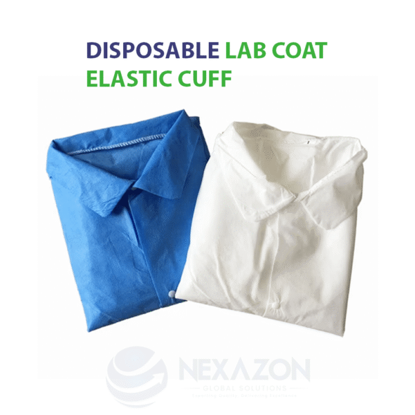 Disposable Lab Coat Elastic Cuff - Nexazon Global Solutions - 5