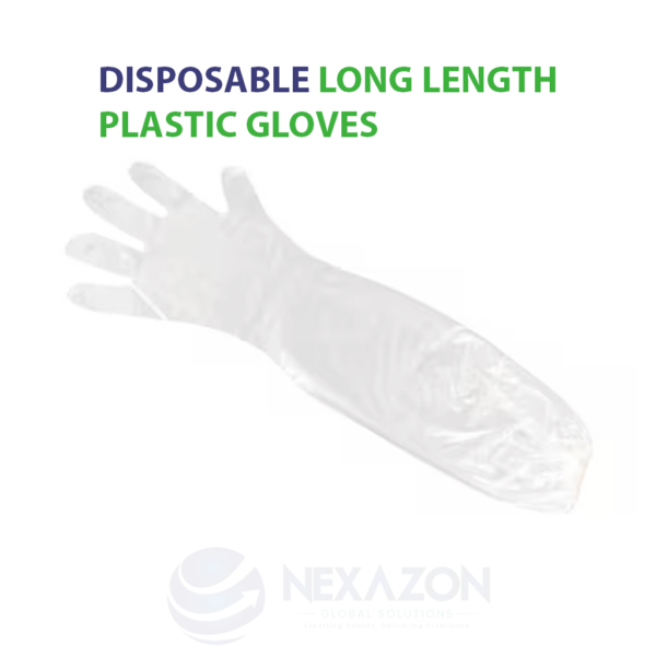 Disposable Long Length Plastic Hand Gloves - Nexazon Global Solutions - 5
