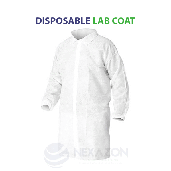 Disposable Non-Woven Visitor Lab Coat - Nexazon Global Solutions