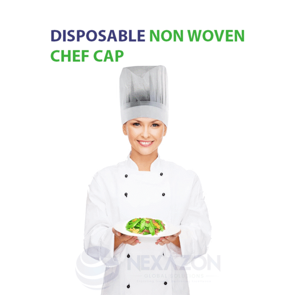 Disposable Nonwoven Chef Cap - Nexazon Global Solutions