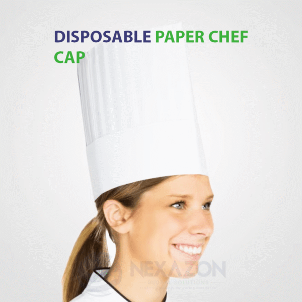 Disposable Paper Chef Cap - Nexazon Global Solutions - 2
