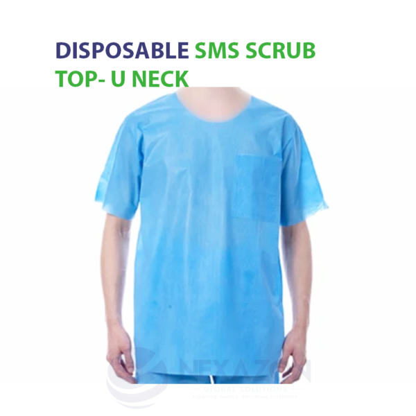 Disposable SMS Scrub Top U Neck - Nexazon Global Solutions - 3