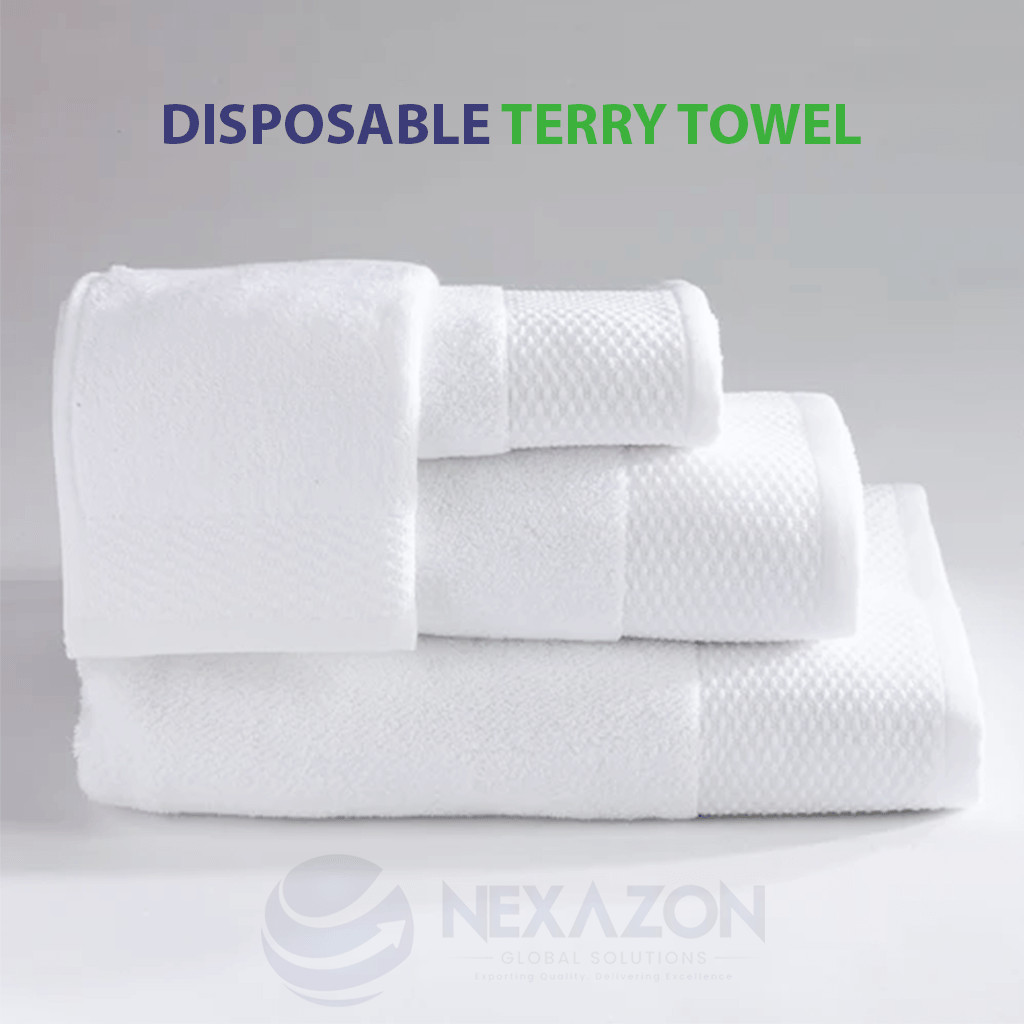 Disposable Terry Towel - Hotel Terry Bath Towels - Nexazon Global Solutions