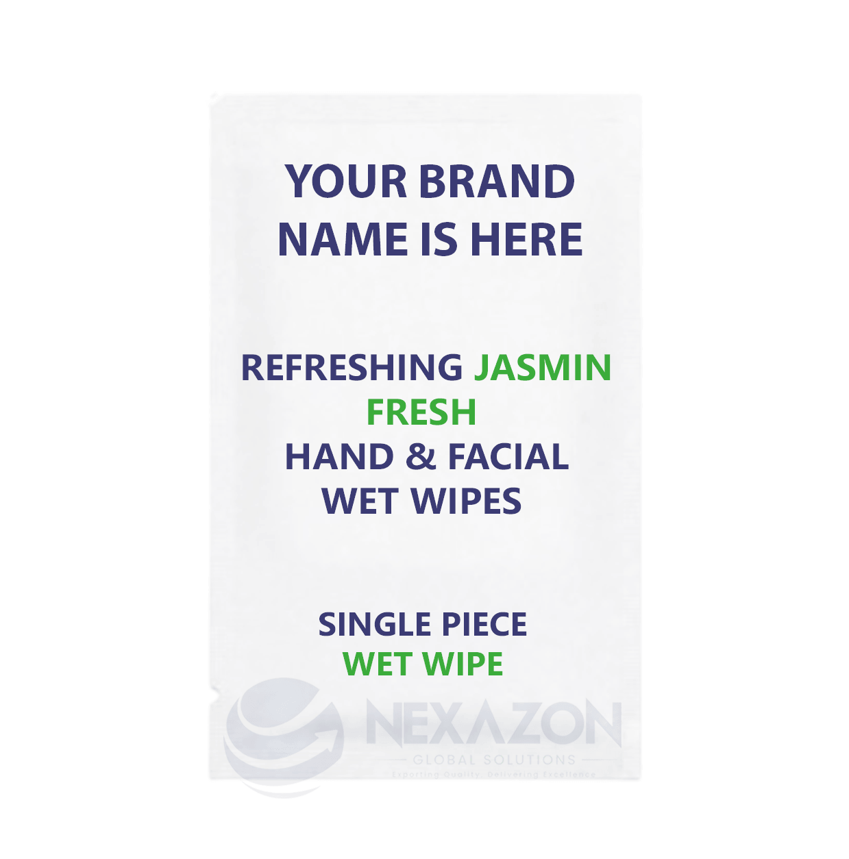 Refreshing-Jasmin-Fresh-Hand-&-Facial-Wipes-Single Sachet Wet Wipe-Nexazon-Global-Solutions