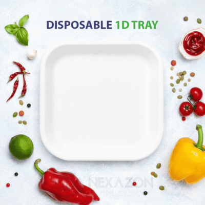 Disposable 1D Square Bagasse Tray - Nexazon Global Solutions - 1.1