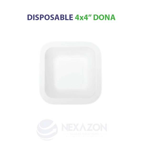 Disposable 4 x 4 Bagasse Dona Cups - Nexazon Global Solutions - 4