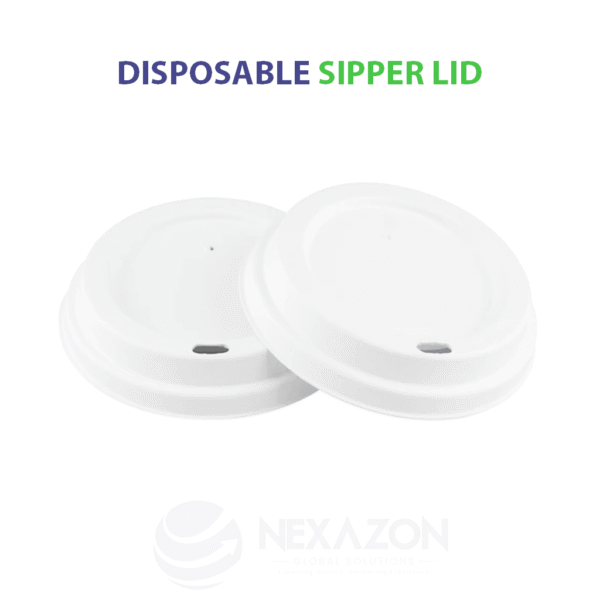 Disposable Bagasse Sipper Lid - Nexazon Global Solutions - 1